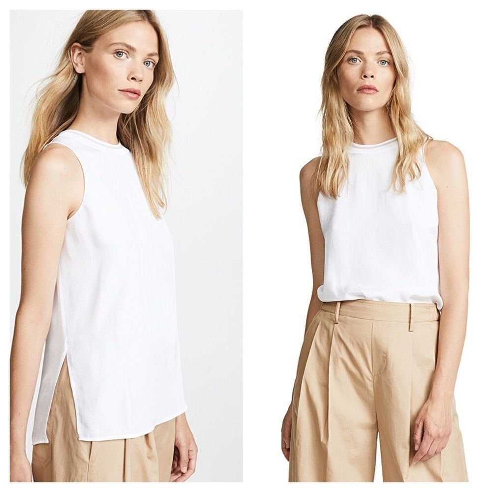 Vince Rib Trim Tank Size Extra Small